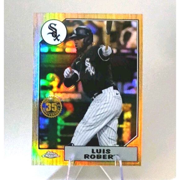 2022 Topps Chrome - 1987 Topps Baseball Luis Robert #87BC-12 Rainbow Refractor - Picture 1 of 5